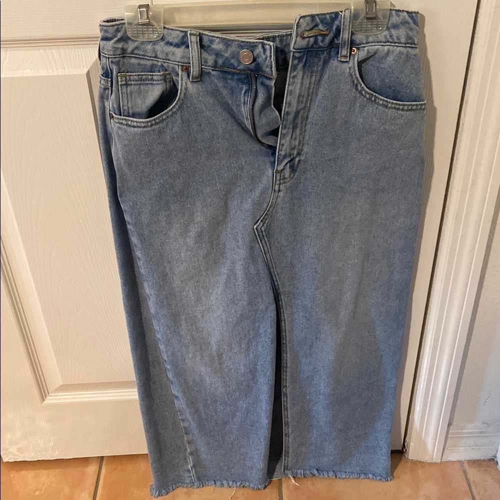 Classic Blue Denim Skirt